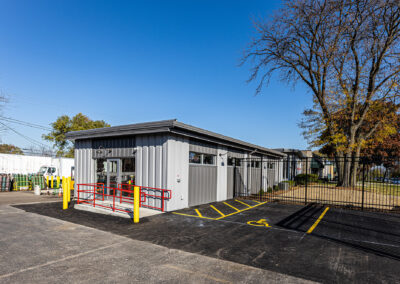 Exterior of the metal addition to the Advanced Welding Supply building