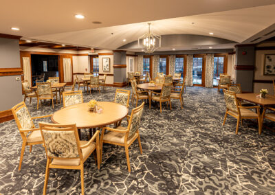 Dining room space from Avalon Square featuring tables and chairs