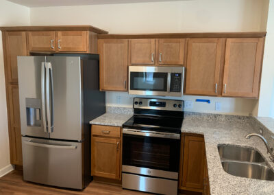 One of the kitchens from the Avalon Square Unit Refresh project