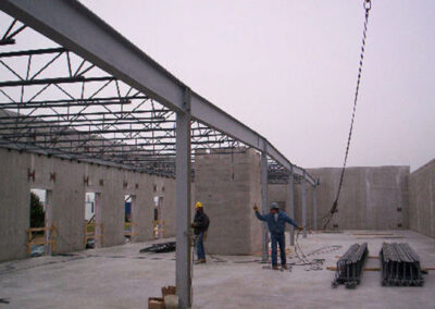 First floor foundation and construction of the Henkel Surface Technologies office and laboratory building