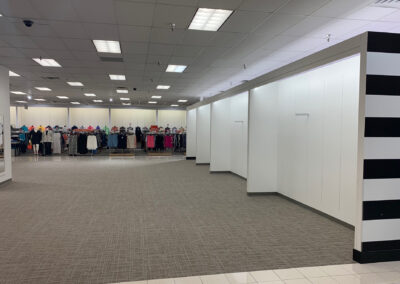 Open interior retail space at Kohl's Sephora