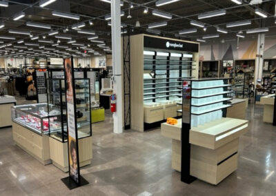 Interior retail display featuring jewelry products at Macy's Highland Grove