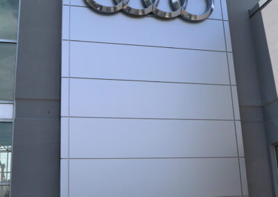 North Shore Audi exterior building logo