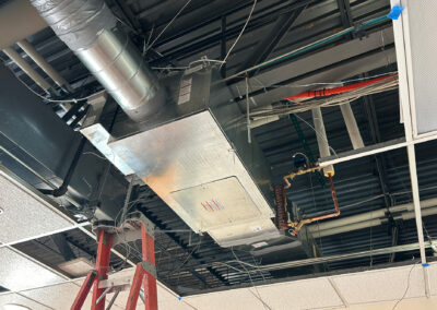 Ceiling HVAC construction at Uline