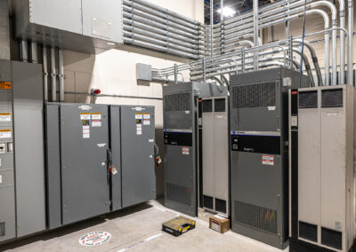 Electrical and HVAC units at Westbrook MTE Tenant Buildout