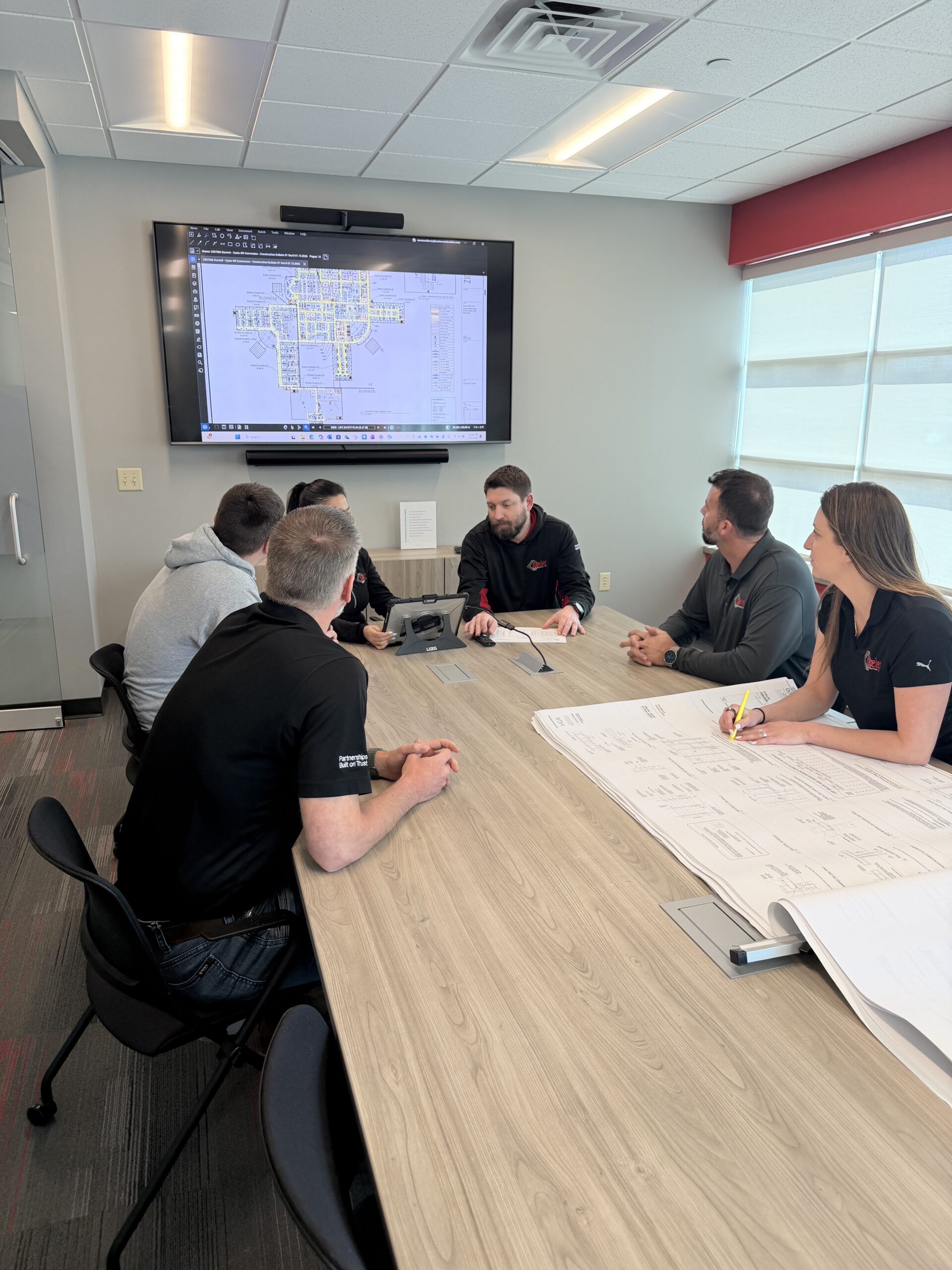 Project Team Working Through Plans